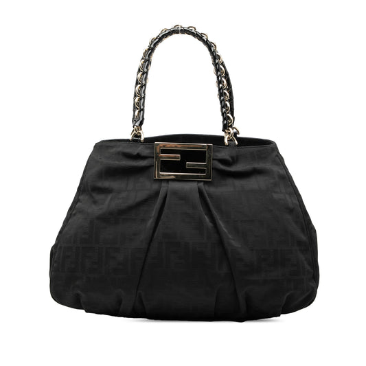 Fendi Large Zucca Canvas Mia Tote