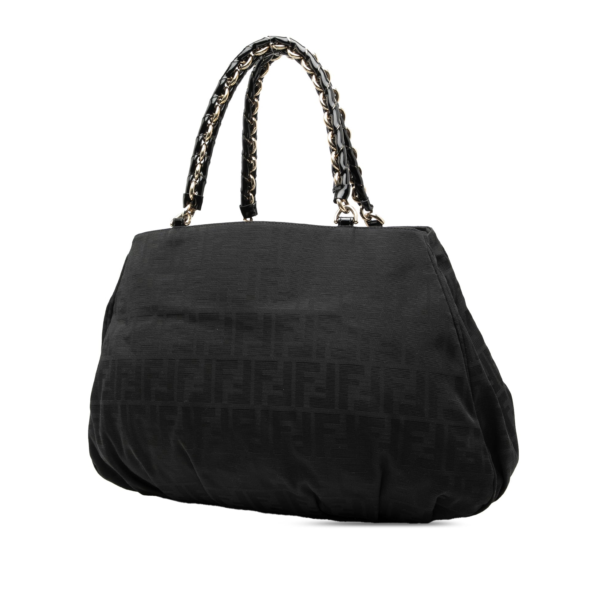 Fendi Large Zucca Canvas Mia Tote