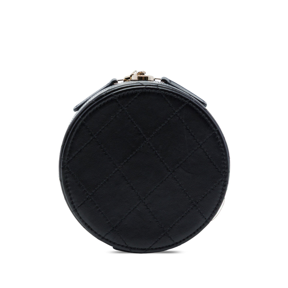 Chanel Mini CC Quilted Lambskin Round Chain Vanity Bag