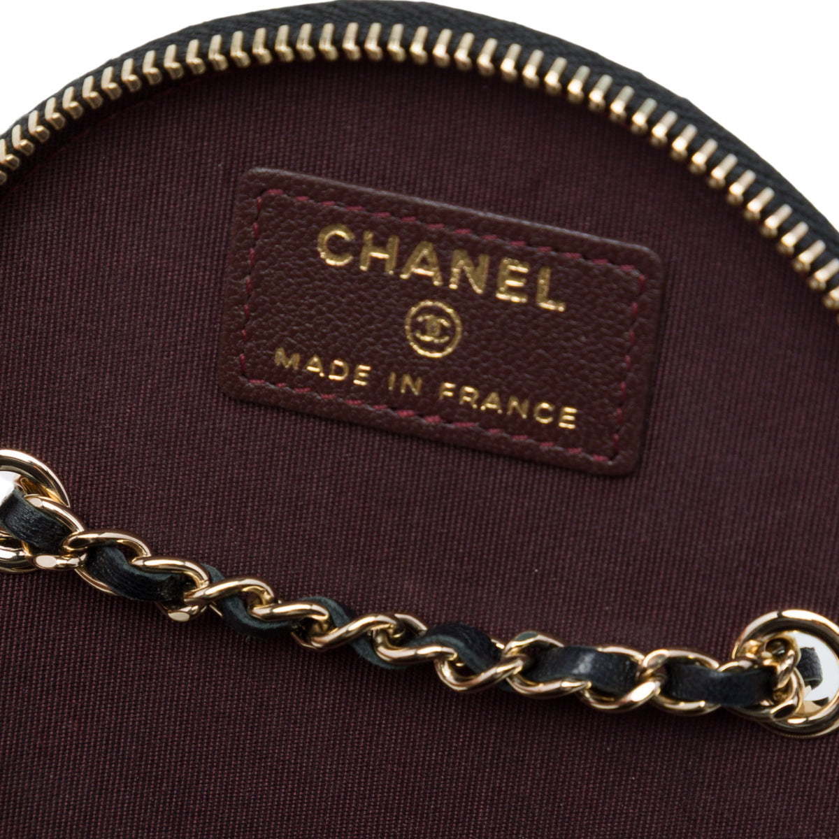 Chanel Mini CC Quilted Lambskin Round Chain Vanity Bag