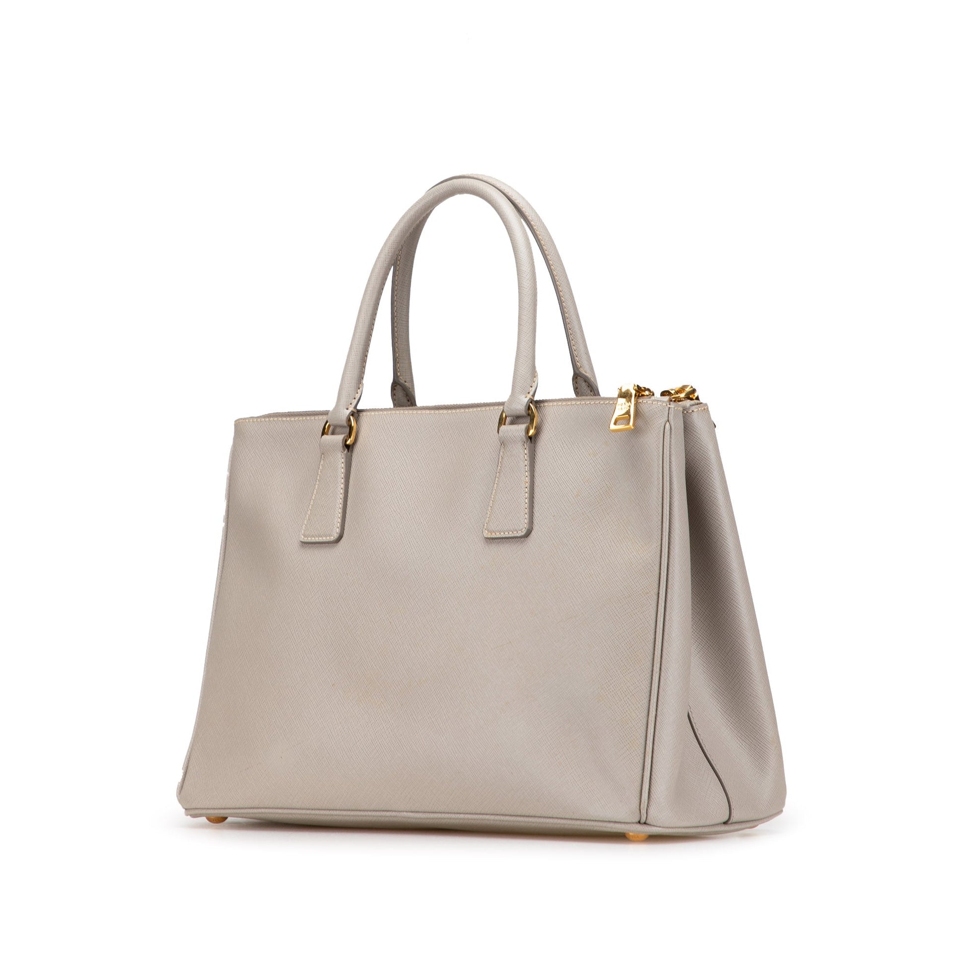 Prada Medium Saffiano Lux Galleria Double Zip Satchel