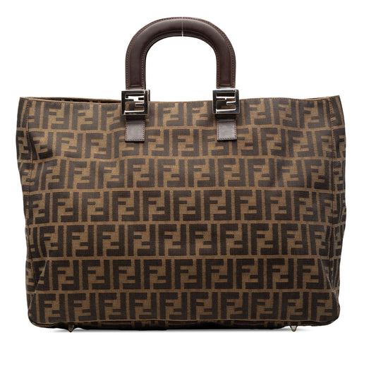 Fendi Large Zucca Canvas Twins Tote