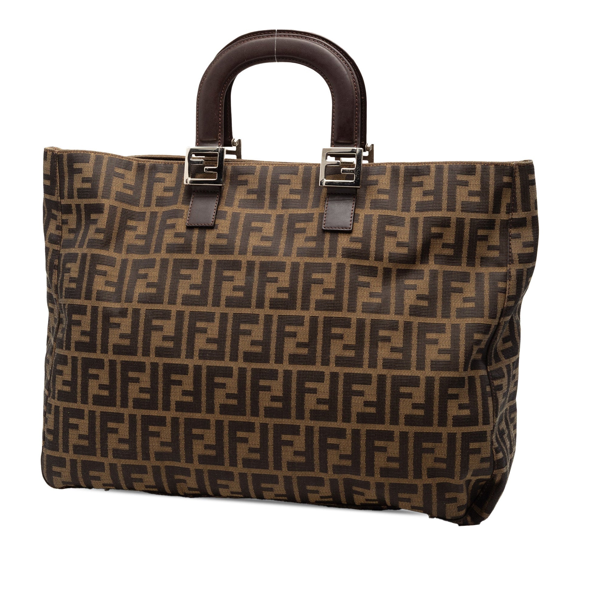 Fendi Large Zucca Canvas Twins Tote