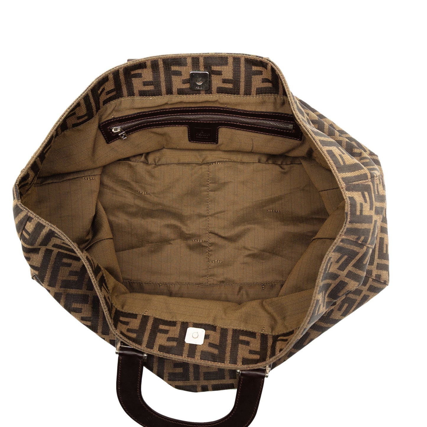Fendi Large Zucca Canvas Twins Tote