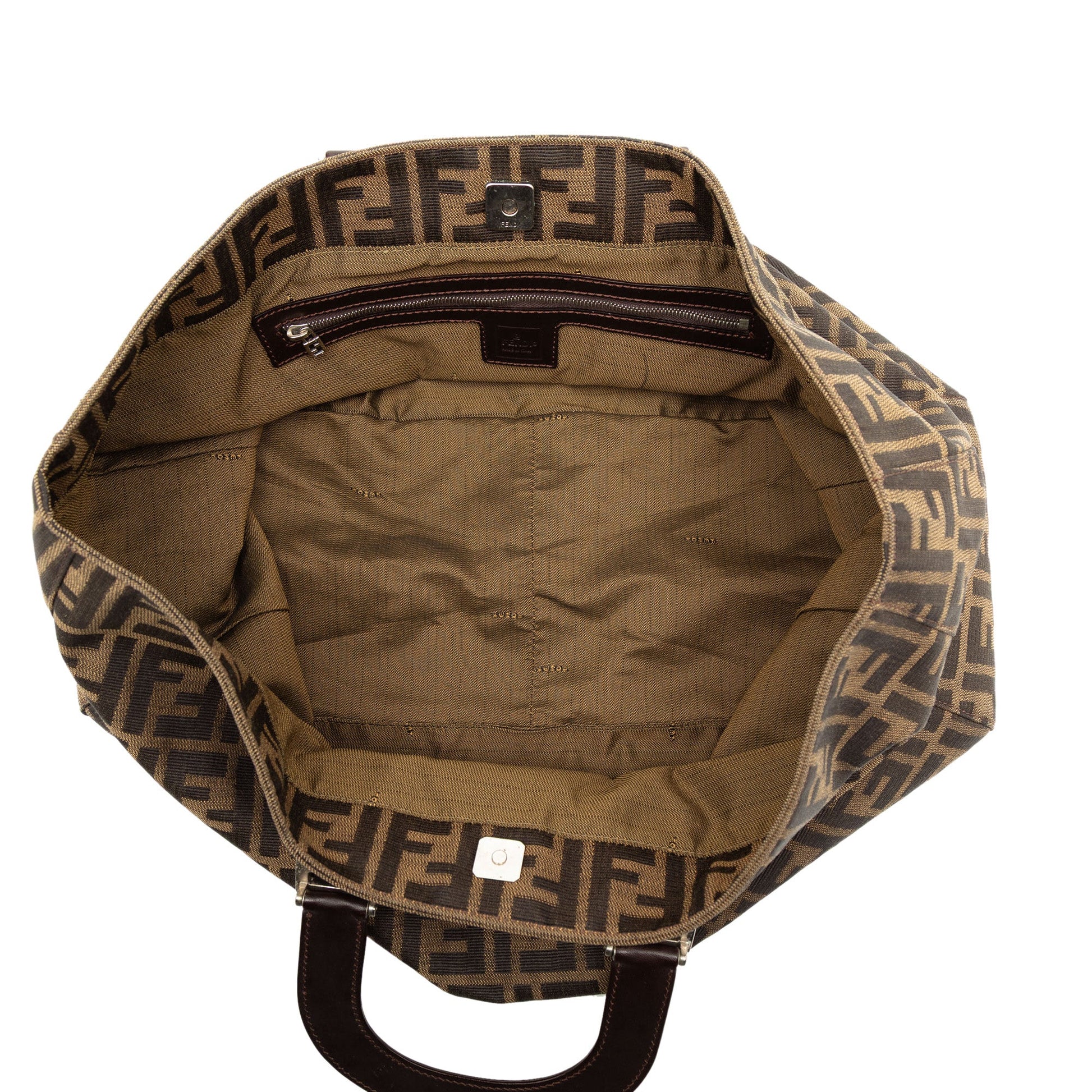Fendi Large Zucca Canvas Twins Tote