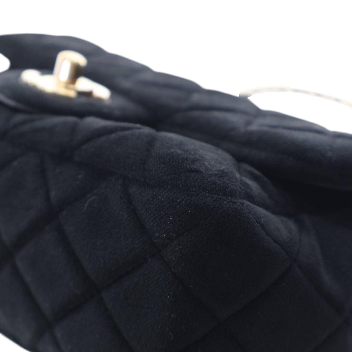 Mini Rectangular Classic Velvet Pearl Crush Single Flap