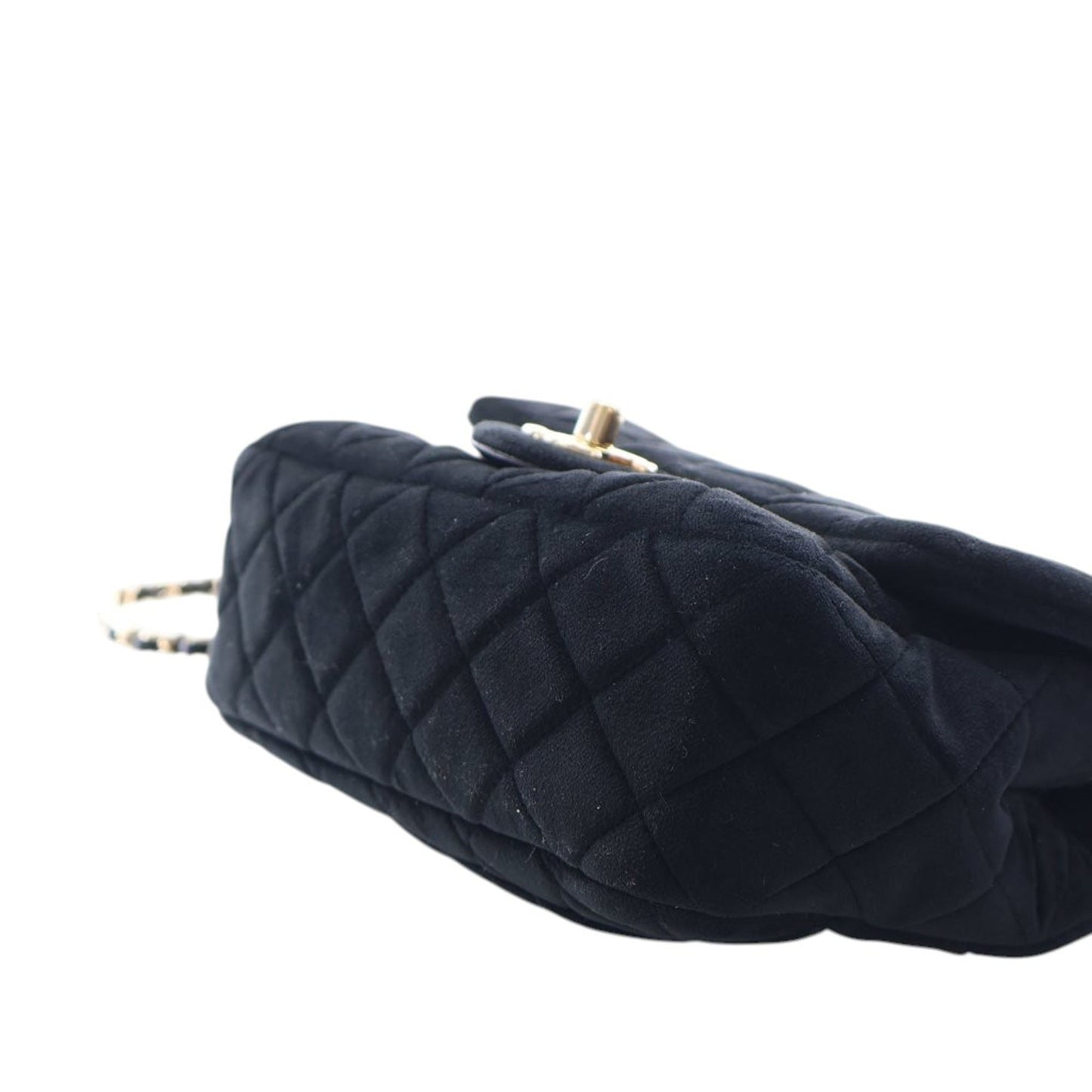 Mini Rectangular Classic Velvet Pearl Crush Single Flap