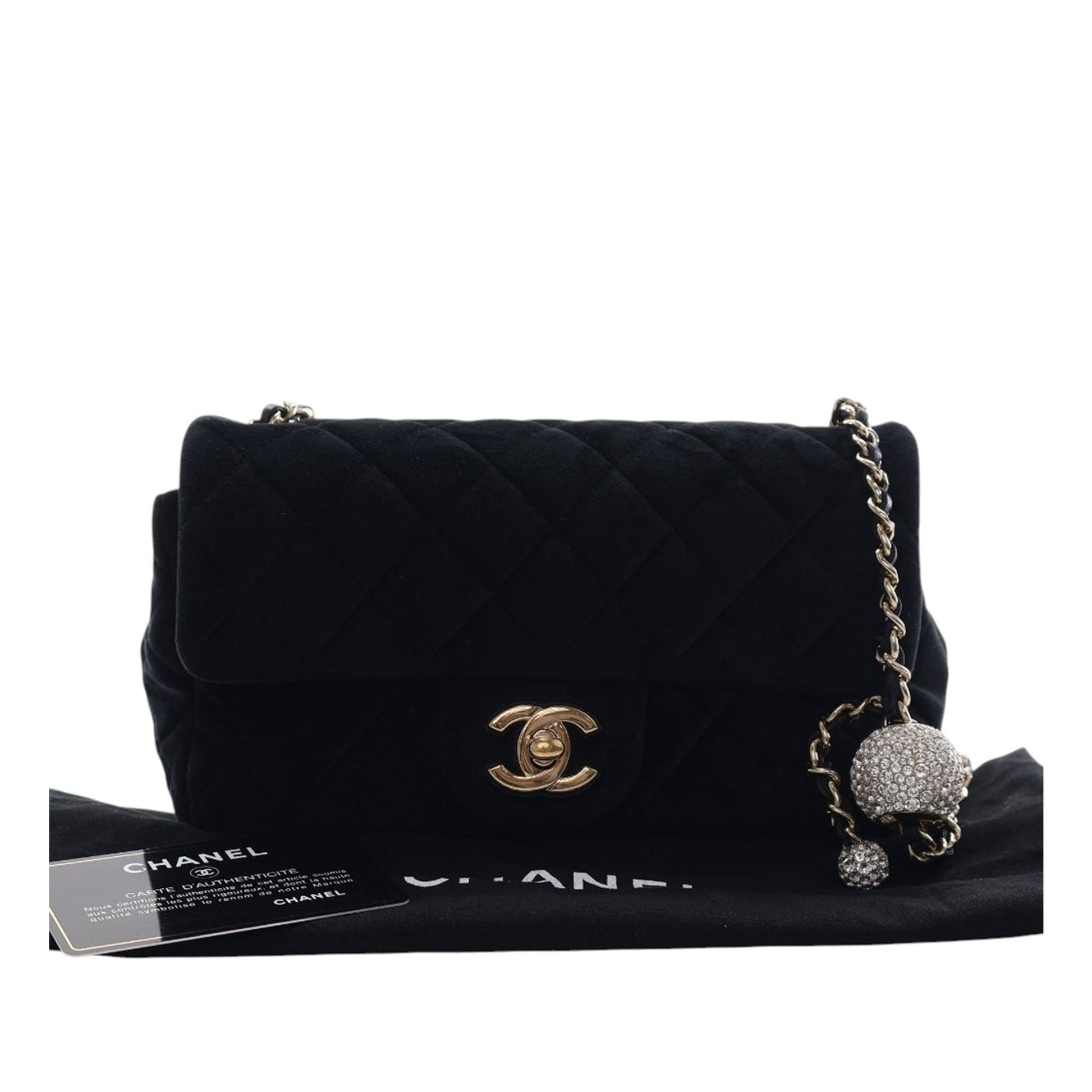 Mini Rectangular Classic Velvet Pearl Crush Single Flap
