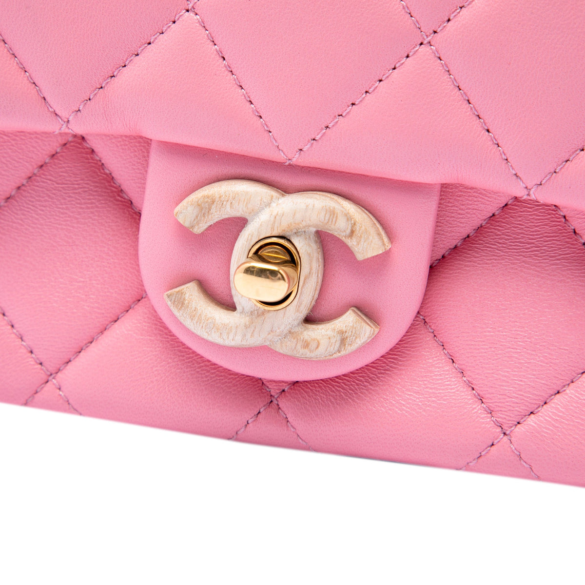 Chanel Mini Wenge Wood Chain Flap