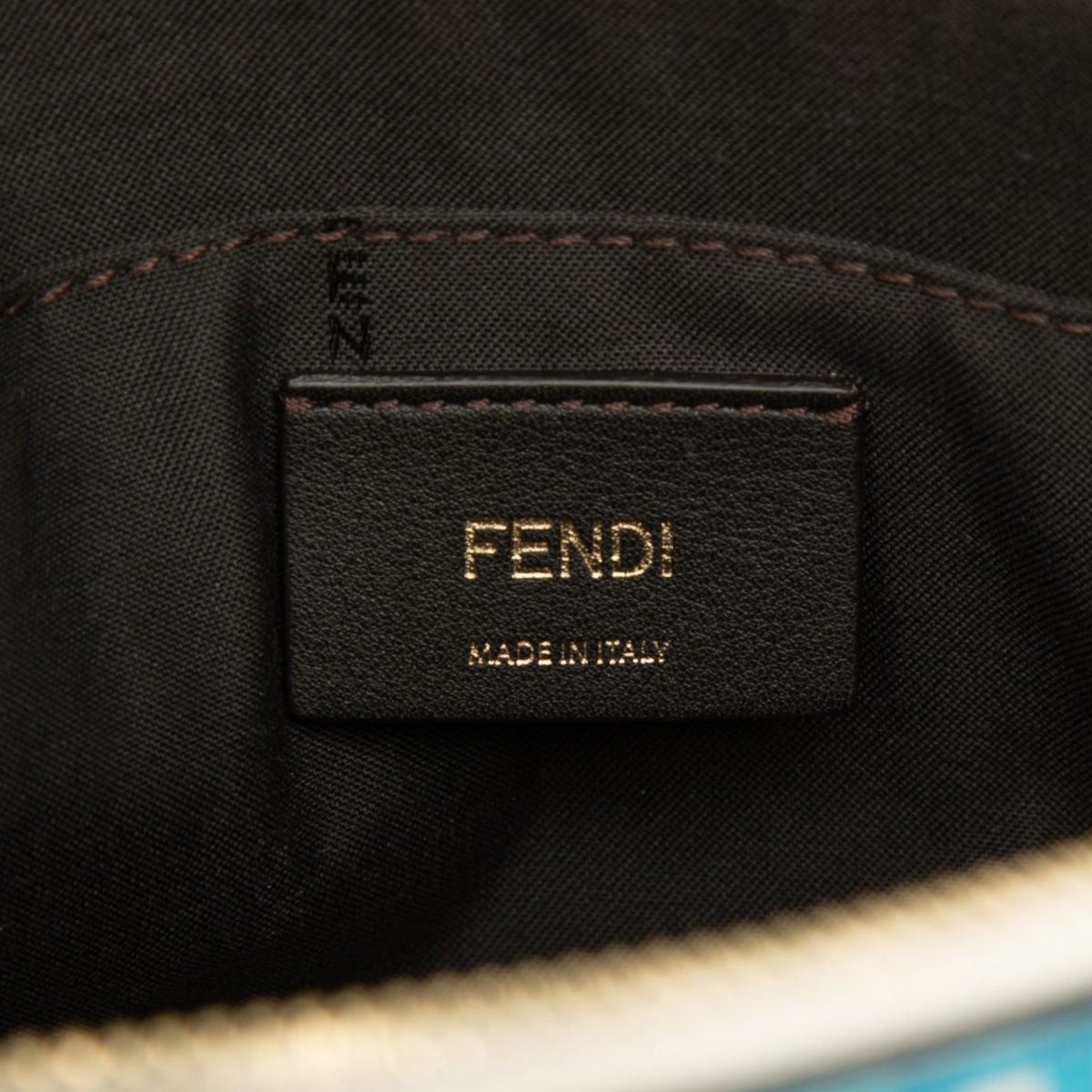 Fendi Mini Printed Leather Gingham By The Way Satchel — White