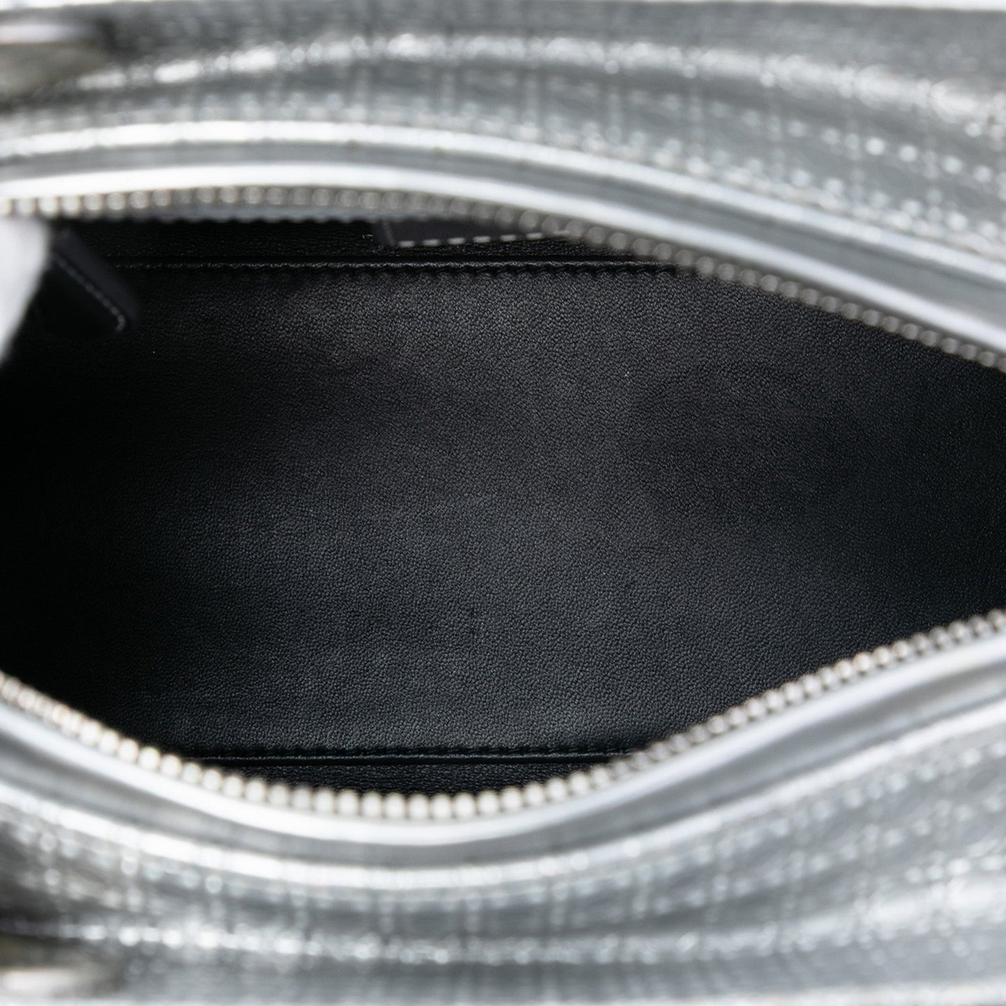 Dior Medium Metallic Patent Microcannage Lady Dior