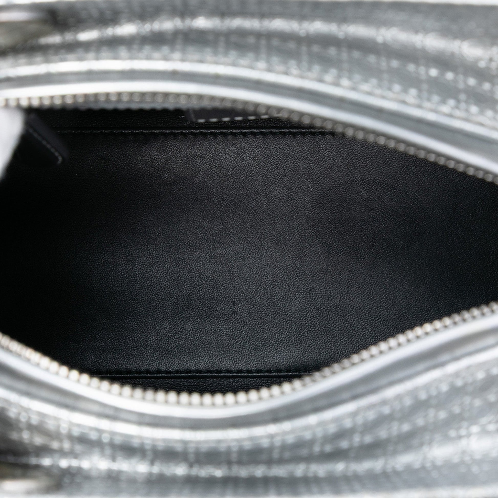 Dior Medium Metallic Patent Microcannage Lady Dior
