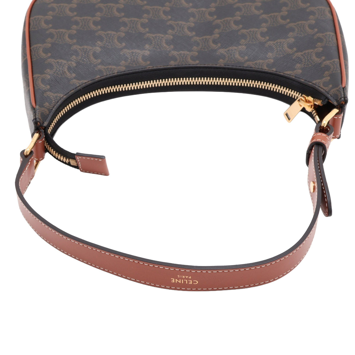 Celine Medium Triomphe Coated Canvas Ava Shoulder Bag