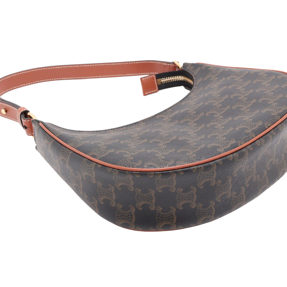 Celine Medium Triomphe Coated Canvas Ava Shoulder Bag