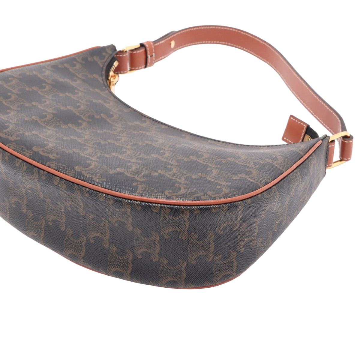 Celine Medium Triomphe Coated Canvas Ava Shoulder Bag