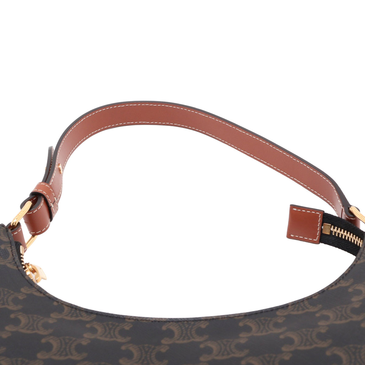 Celine Medium Triomphe Coated Canvas Ava Shoulder Bag