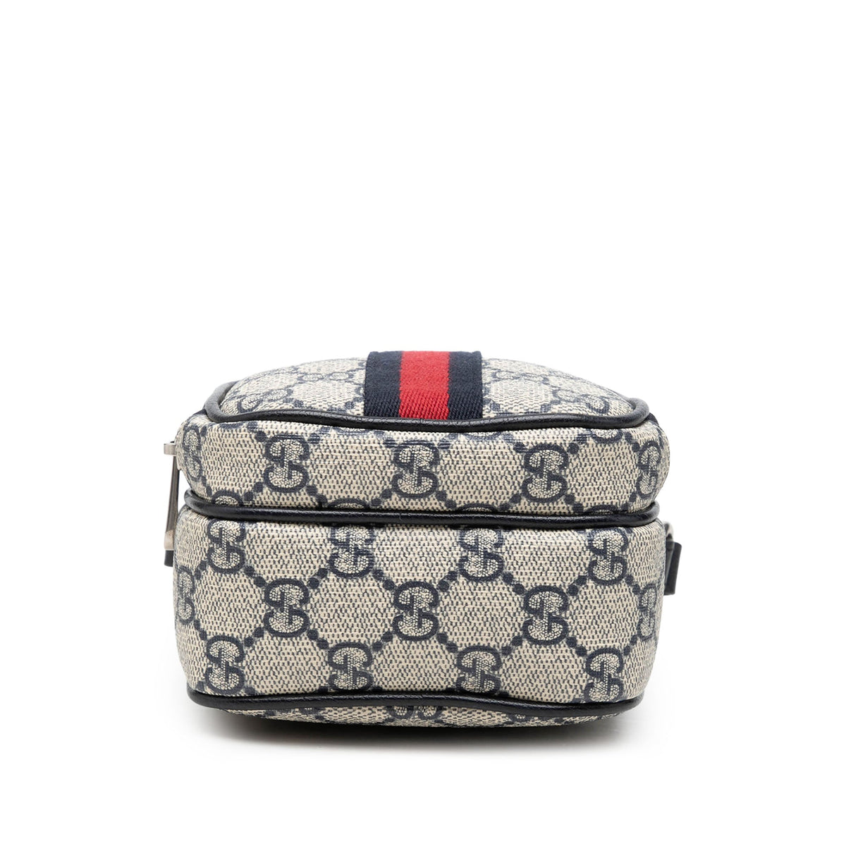 Gucci Mini GG Supreme Web Ophidia Satchel — Beige