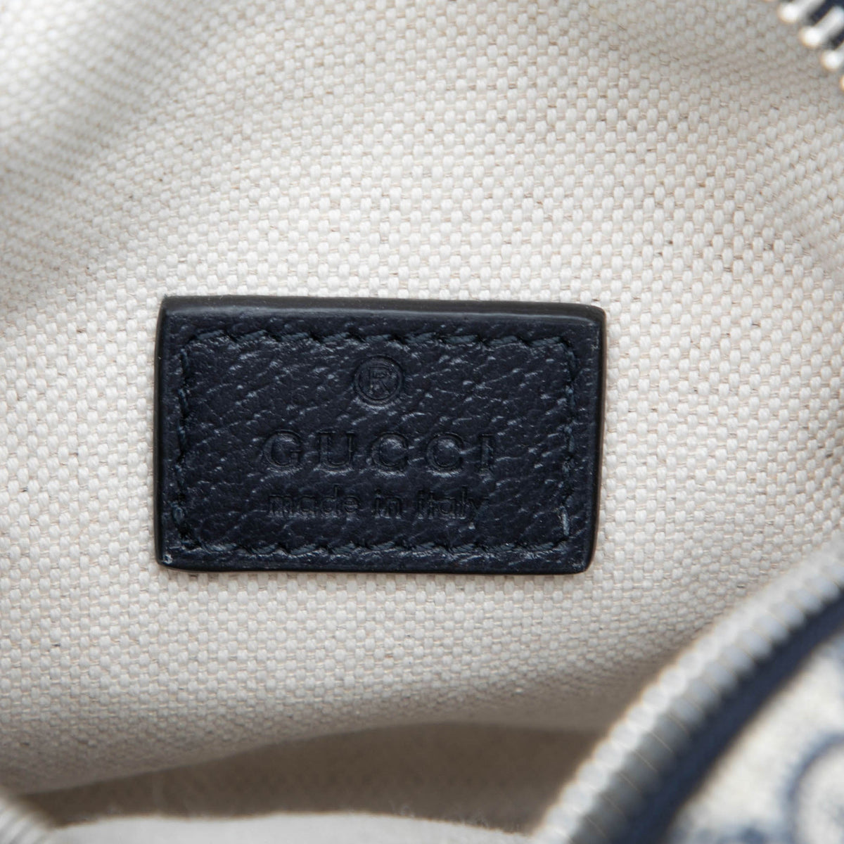 Gucci Mini GG Supreme Web Ophidia Satchel — Beige
