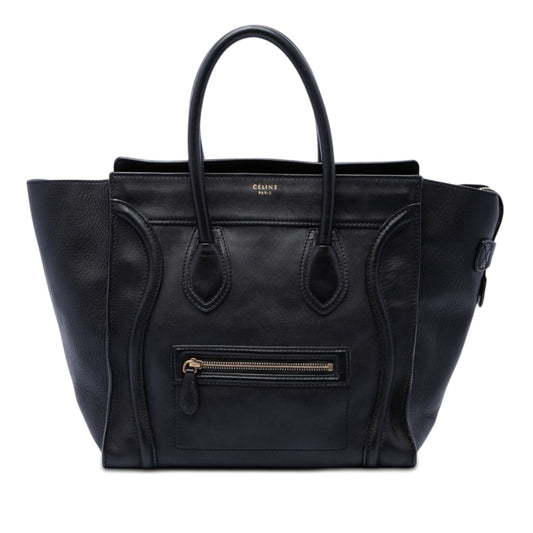 Celine Mini Leather Luggage Tote