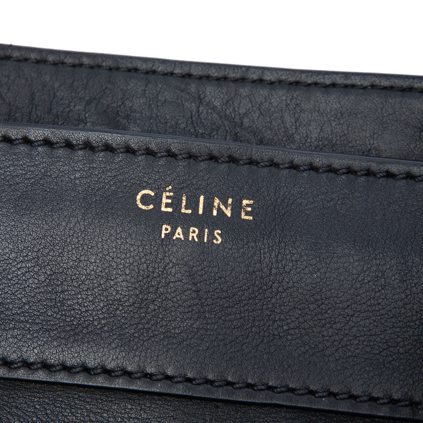 Celine Mini Leather Luggage Tote