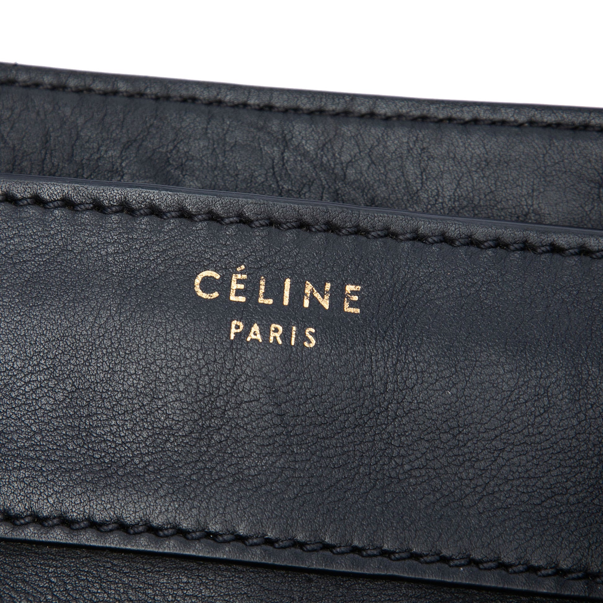 Celine Mini Leather Luggage Tote