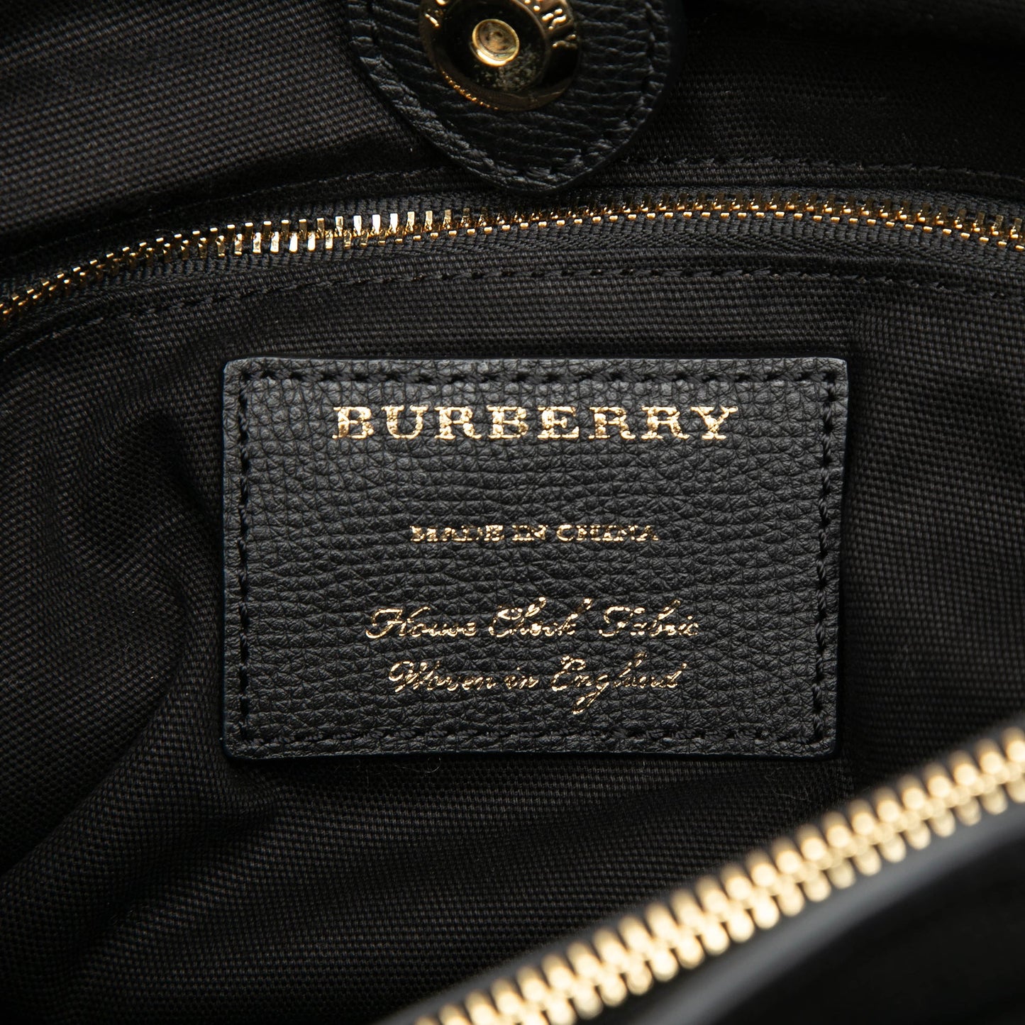 Medium Leather and House Check Banner Satchel