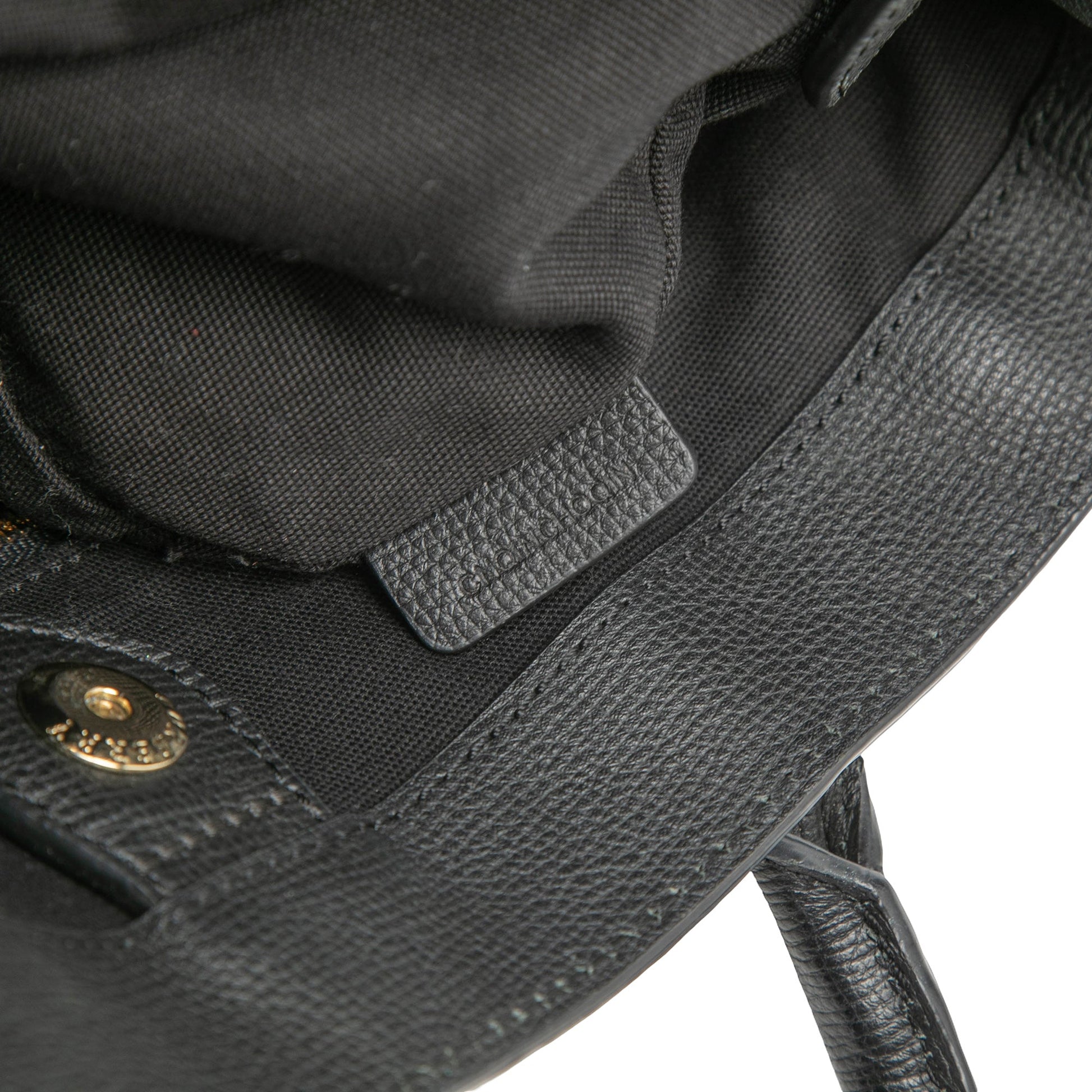 Medium Leather and House Check Banner Satchel
