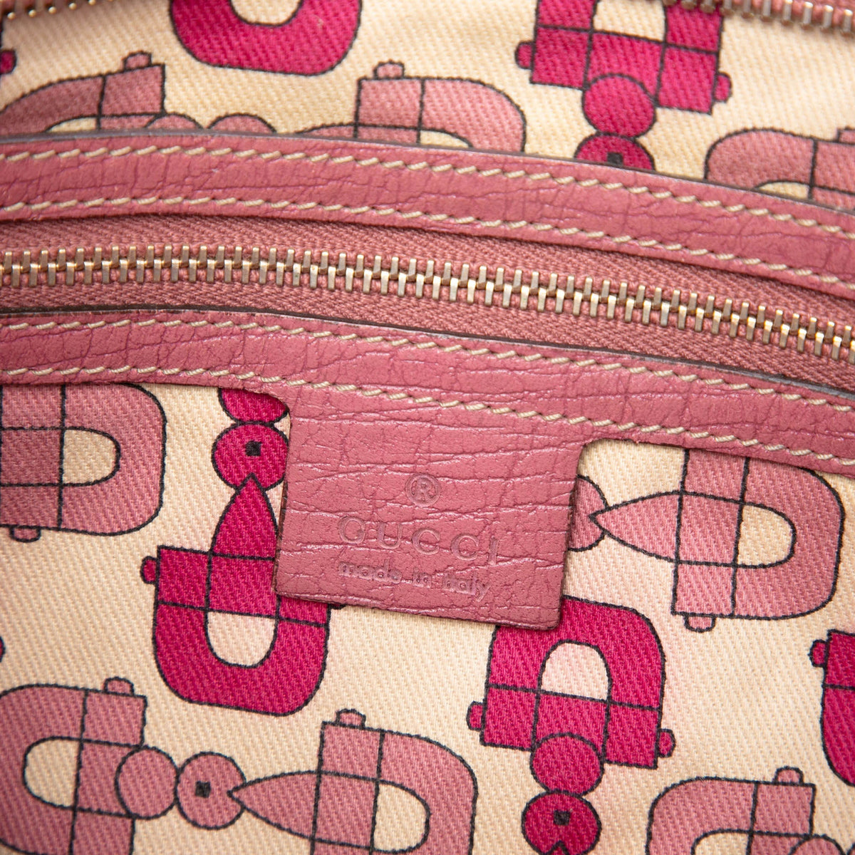 Gucci GG Canvas Jolicoeur Crossbody — Pink