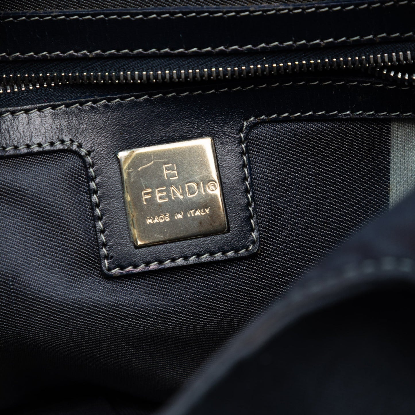 Fendi Canvas FF Marble Shoulder Bag