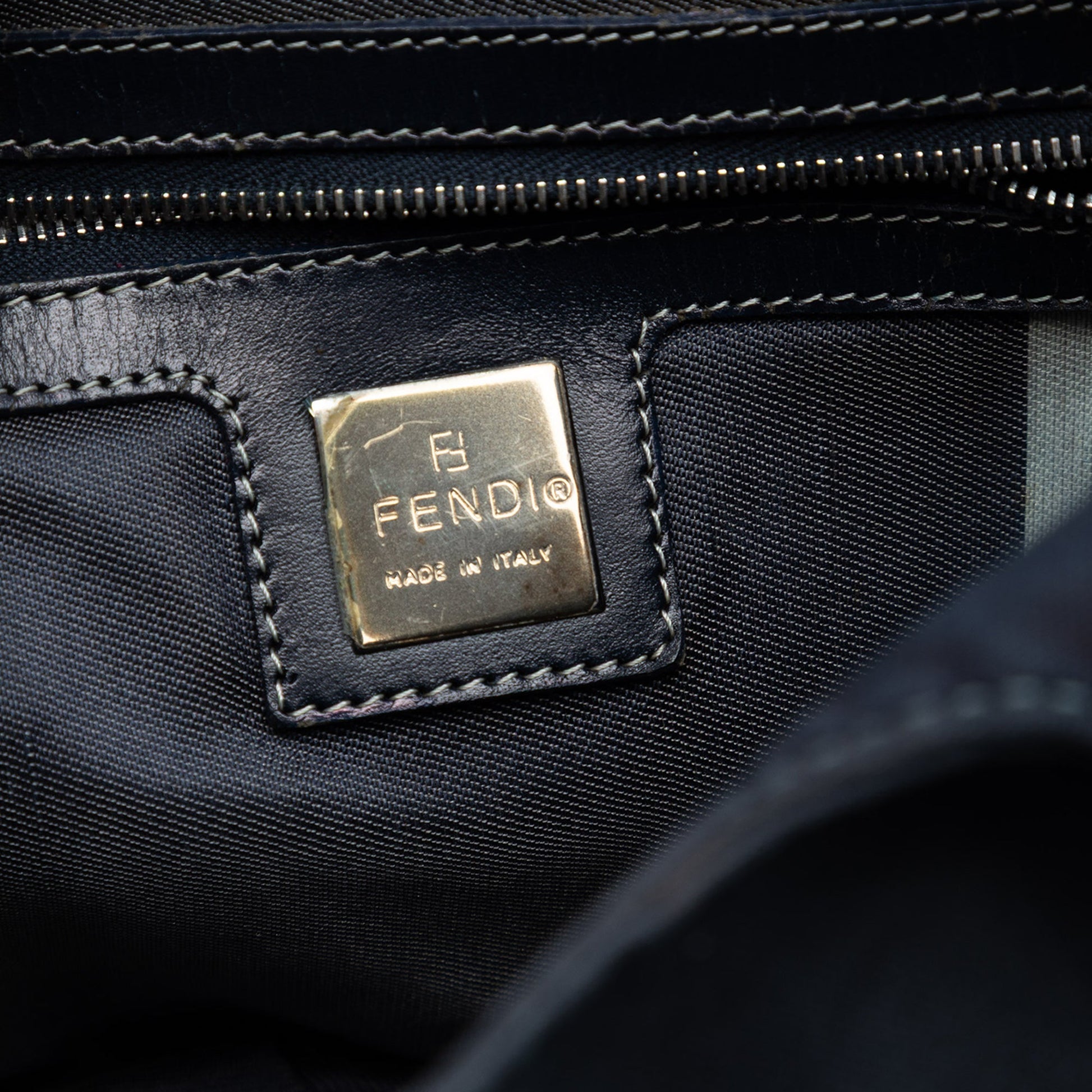 Fendi Canvas FF Marble Shoulder Bag