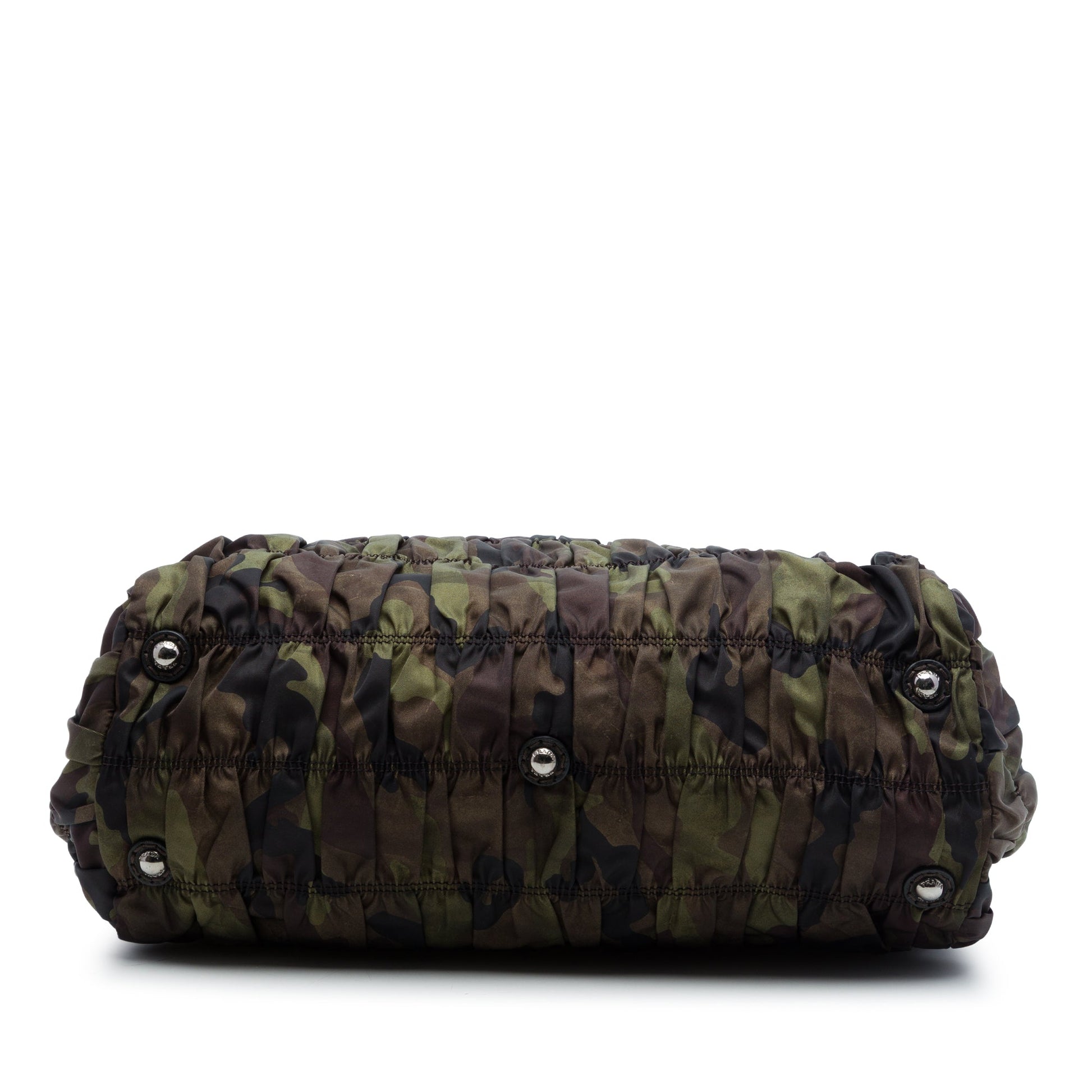 Prada Tessuto Gaufre Camouflage Frame Satchel