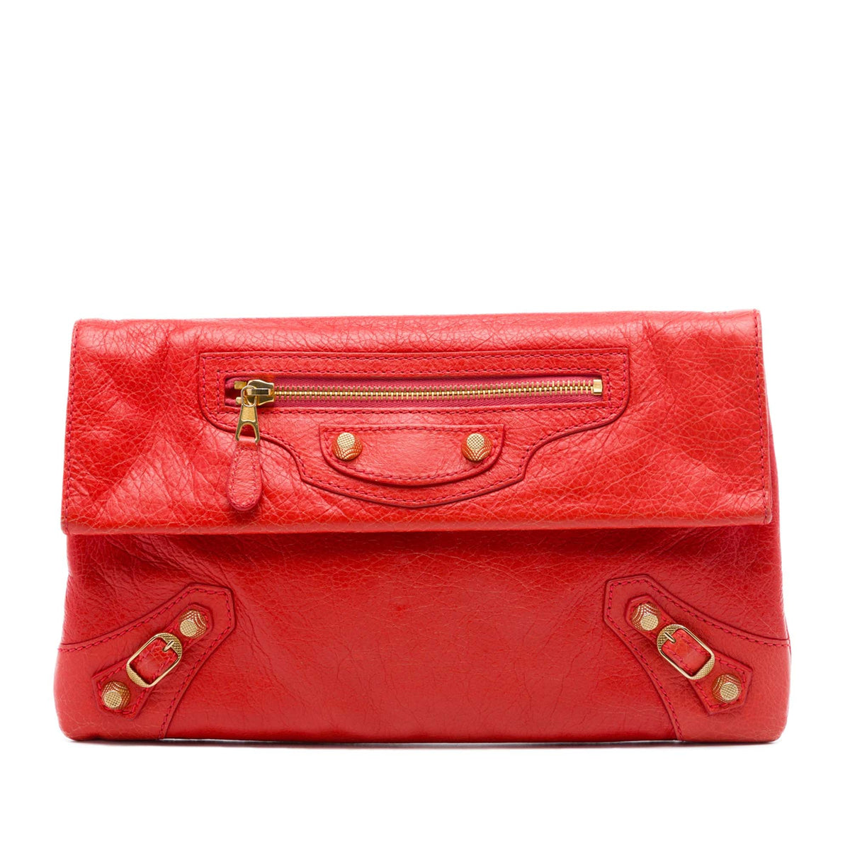 Balenciaga Lambskin Motocross Giant 12 Envelope Clutch