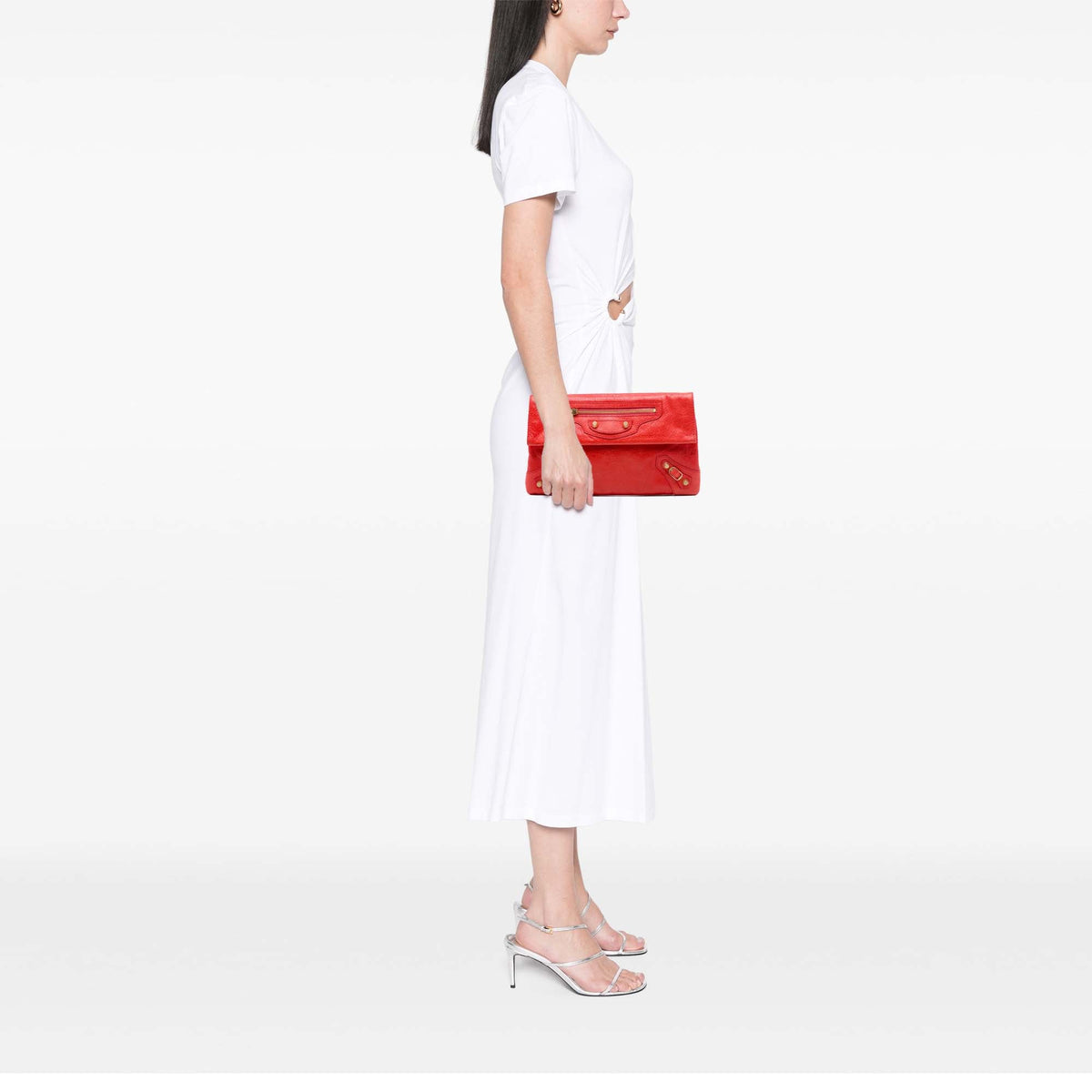 Balenciaga Lambskin Motocross Giant 12 Envelope Clutch