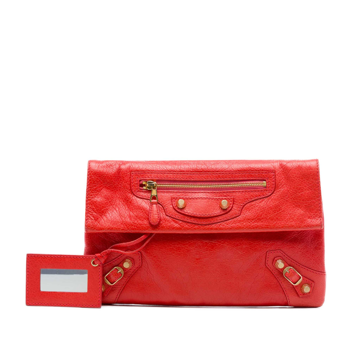 Balenciaga Lambskin Motocross Giant 12 Envelope Clutch