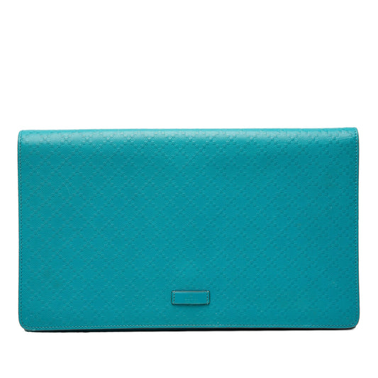 Diamante Bright Leather Clutch