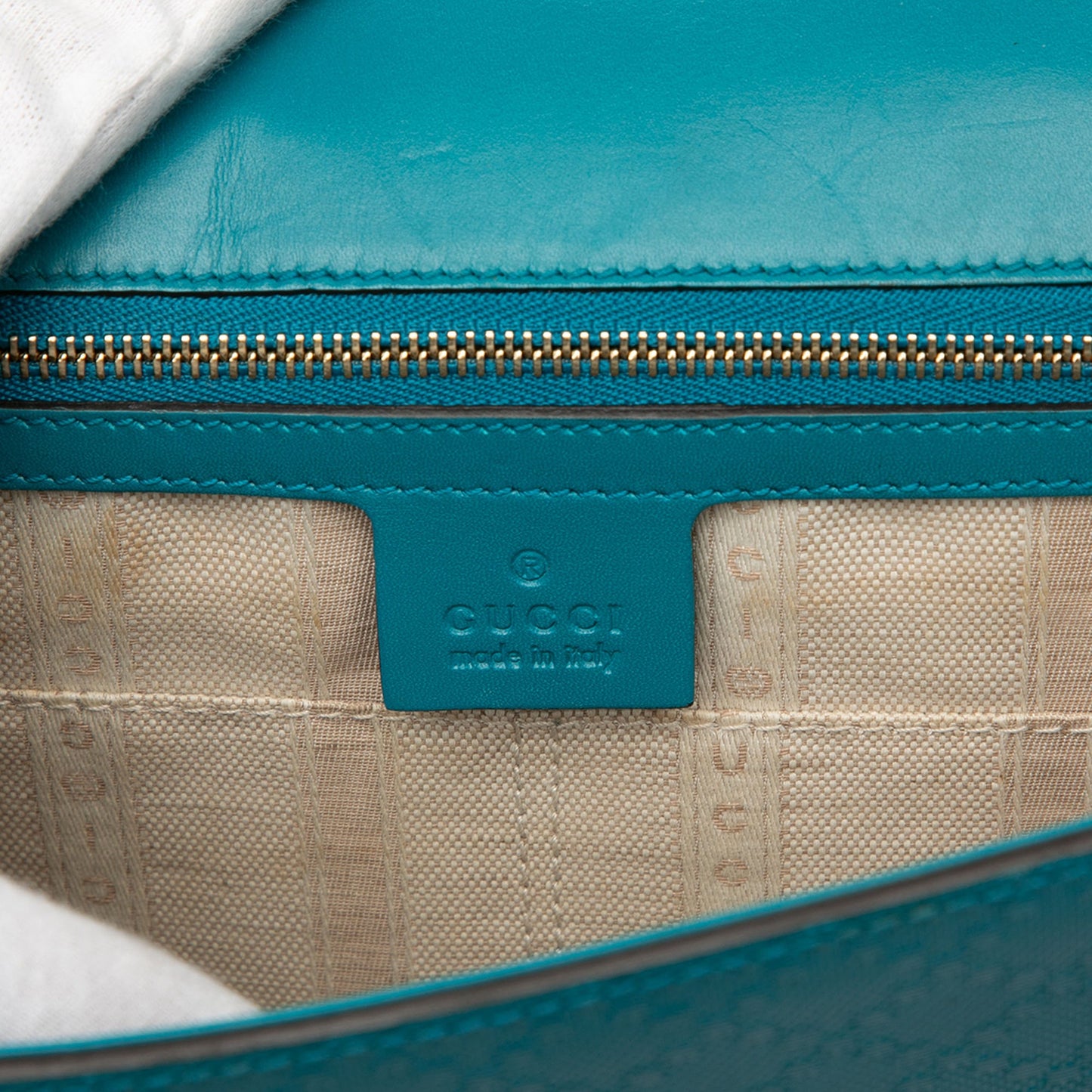 Diamante Bright Leather Clutch