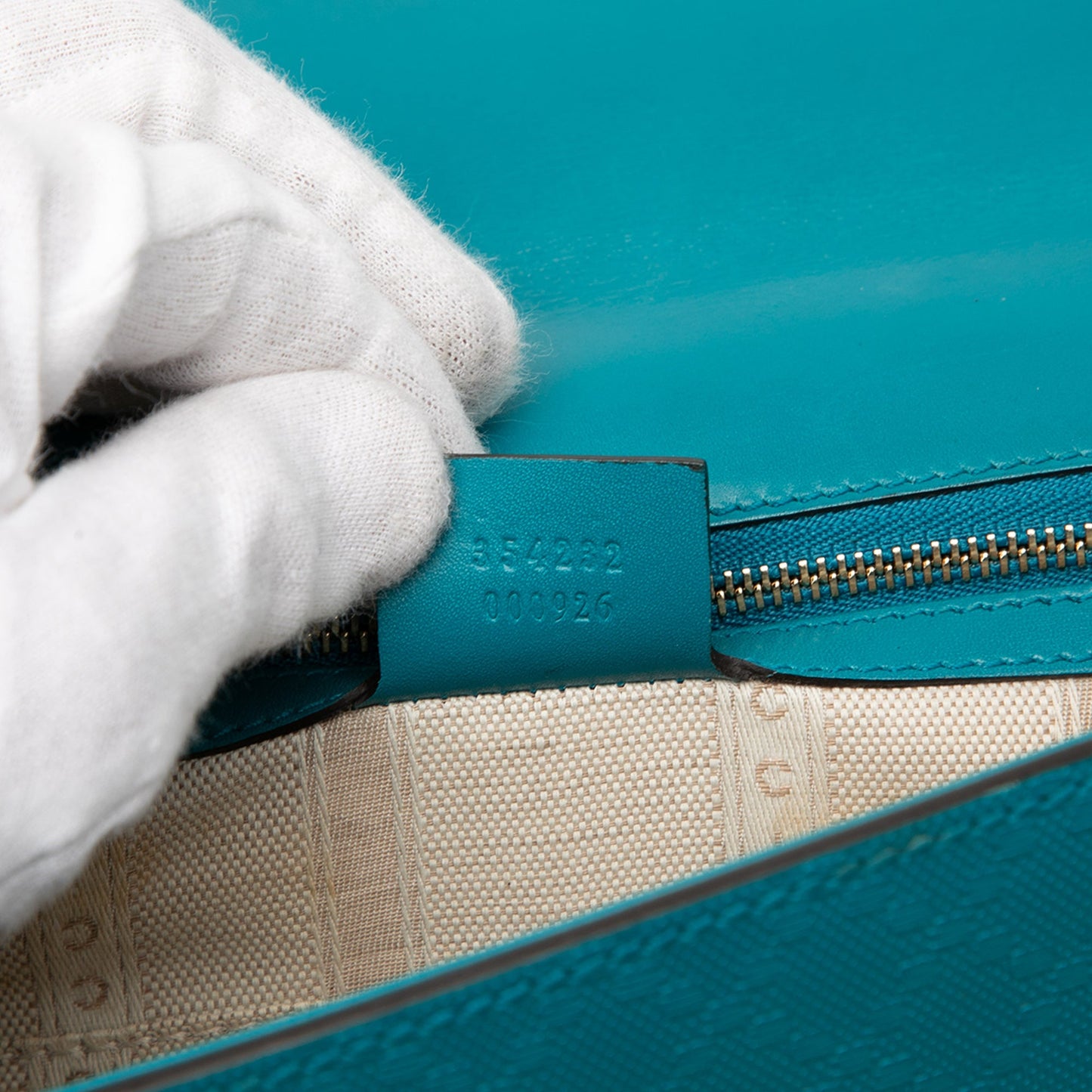 Diamante Bright Leather Clutch