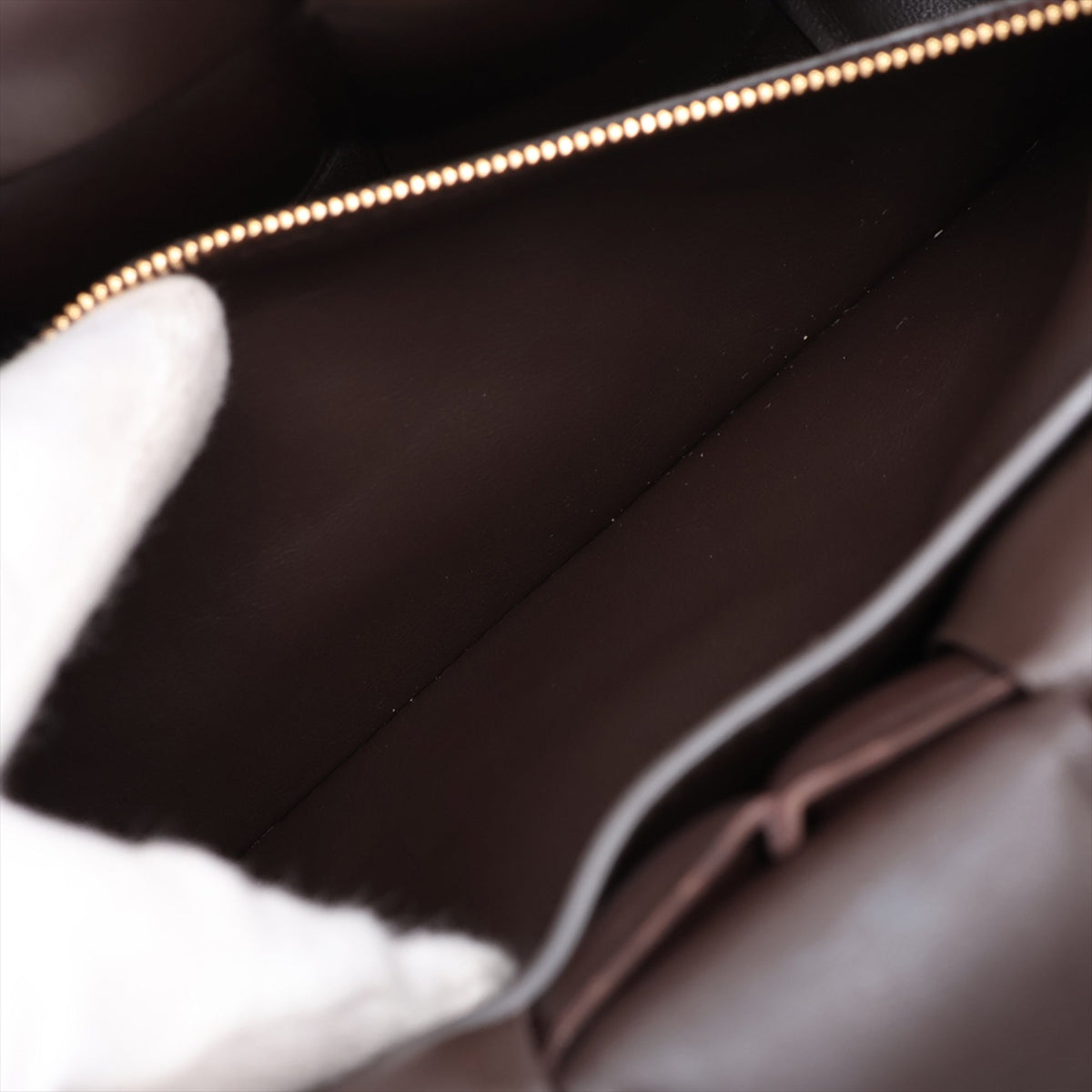 Bottega Veneta Nappa Intrecciato Padded Chain Cassette Satchel — Brown