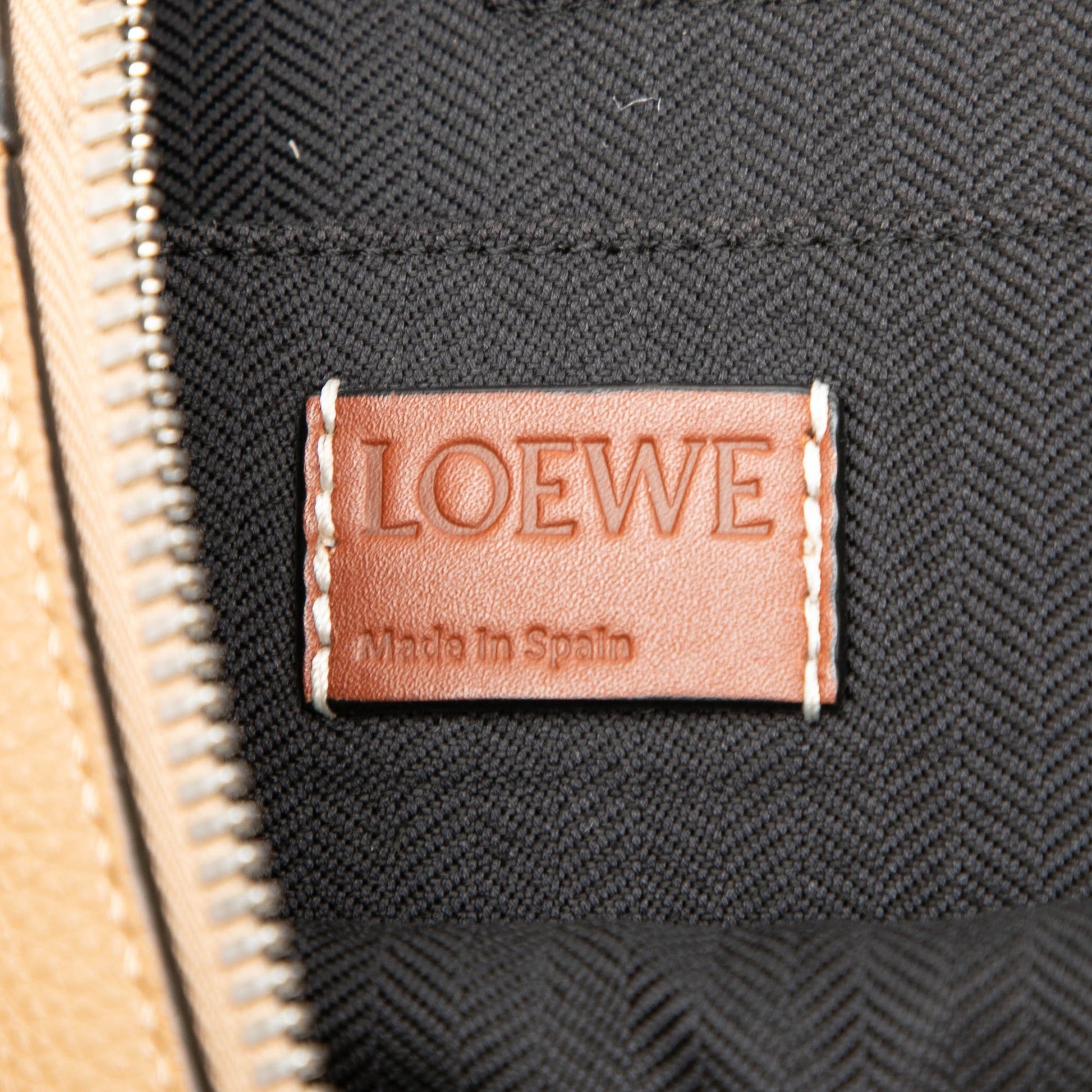 LOEWE Paulas Ibiza Large Leather Lion and Floral Print Goya Backpack