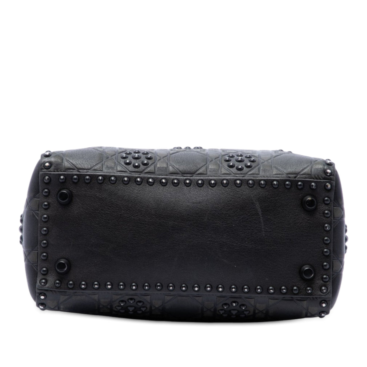 Dior Medium Ultra Matte Calfskin Cannage Studded Supple Lady Dior