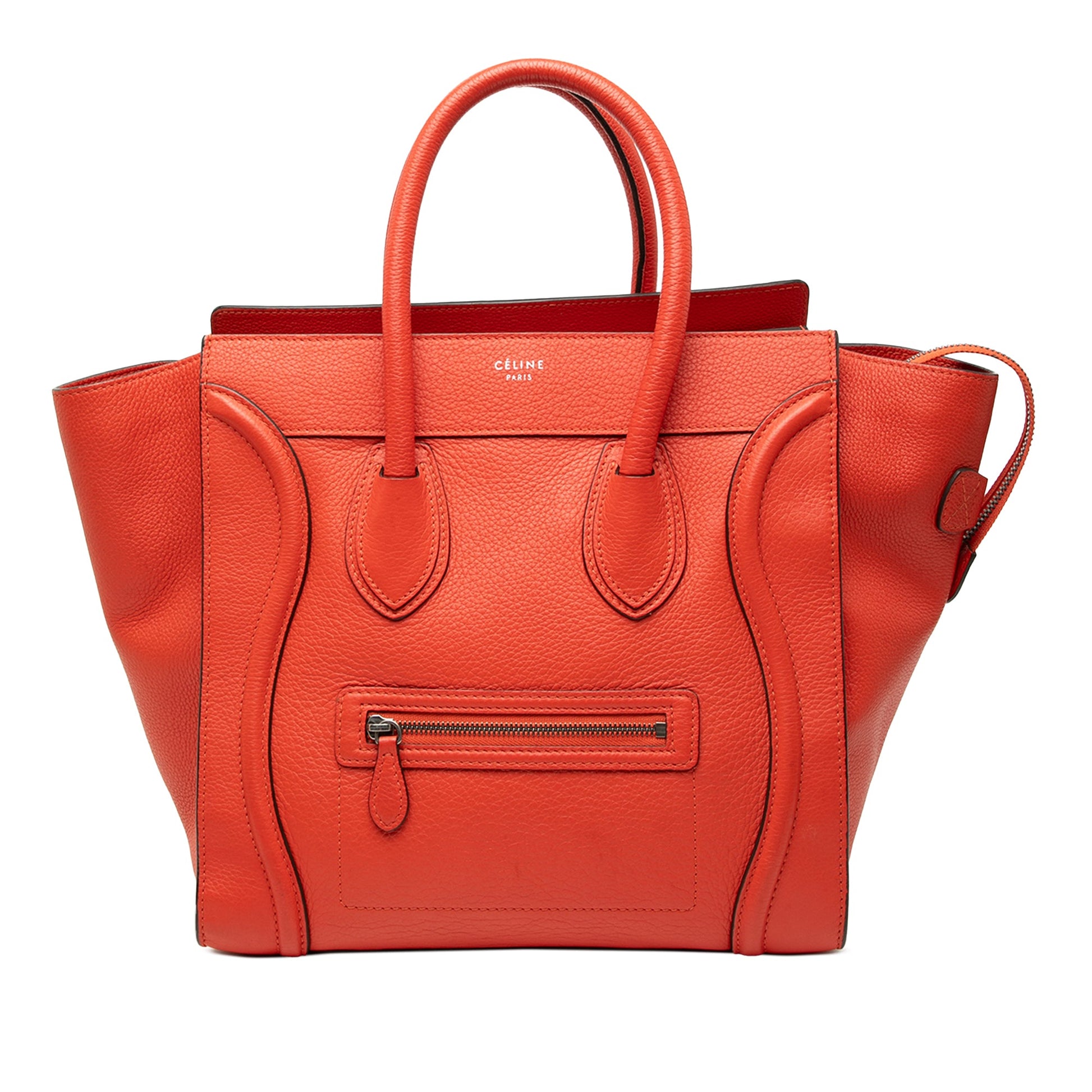 Celine Mini Leather Luggage Tote
