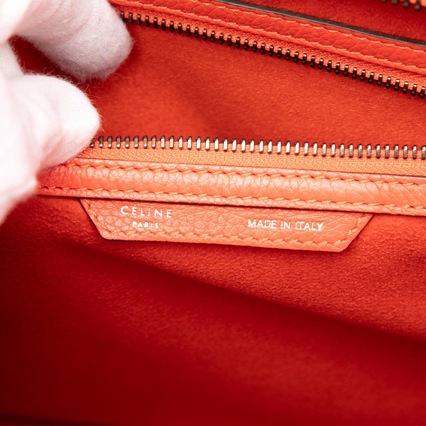 Celine Mini Leather Luggage Tote