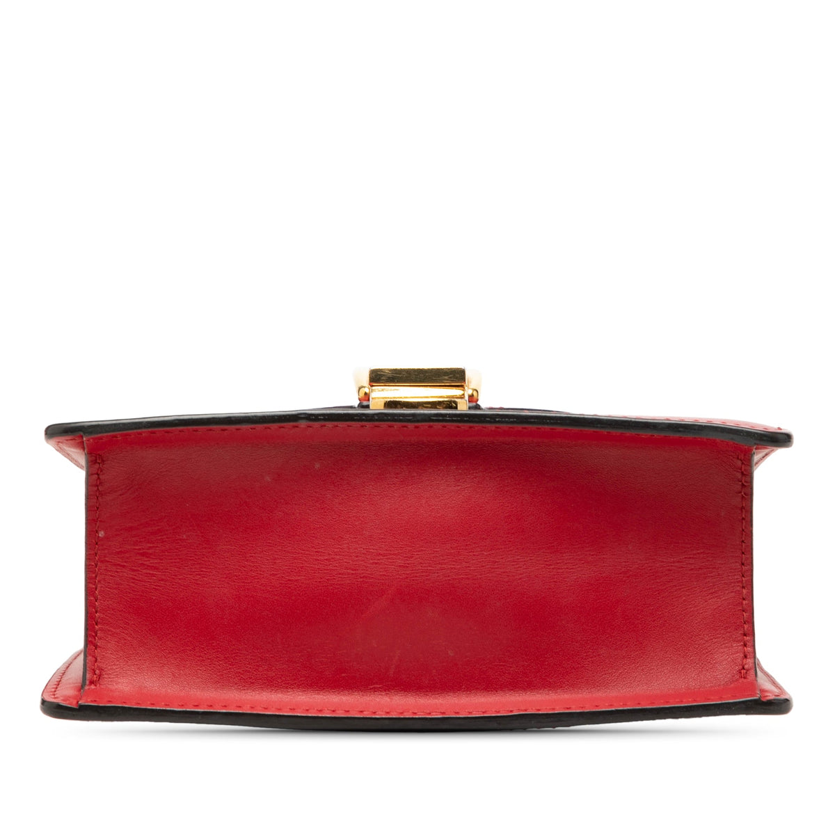 Gucci Mini Calfskin Web Sylvie Chain Satchel