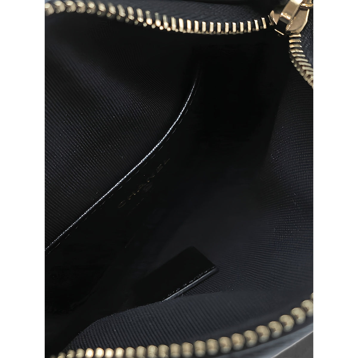 Chanel Mini Quilted Lambskin Chain Around Pouch — Black