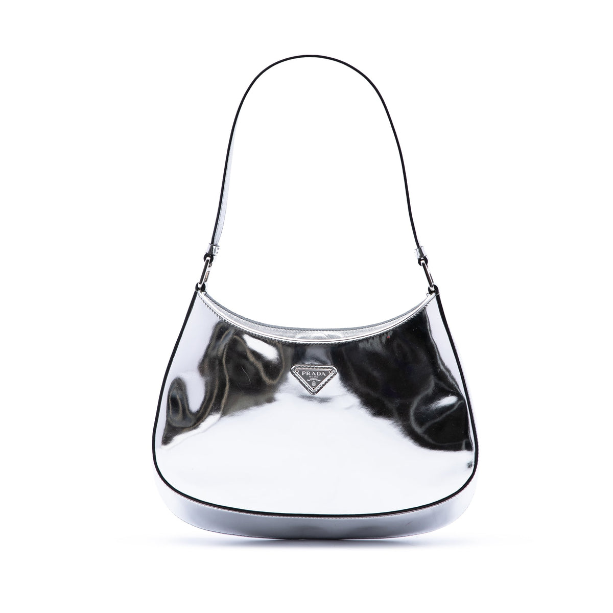 Prada Brushed Leather Cleo Shoulder Bag