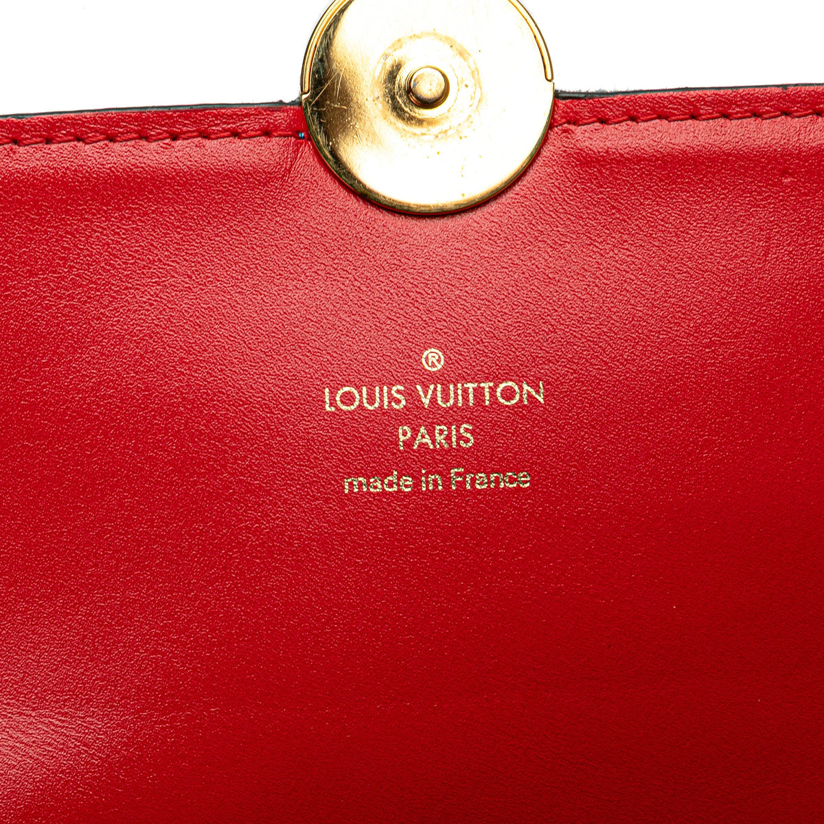 Louis Vuitton Monogram Denim Patchwork Fiore Chain Wallet