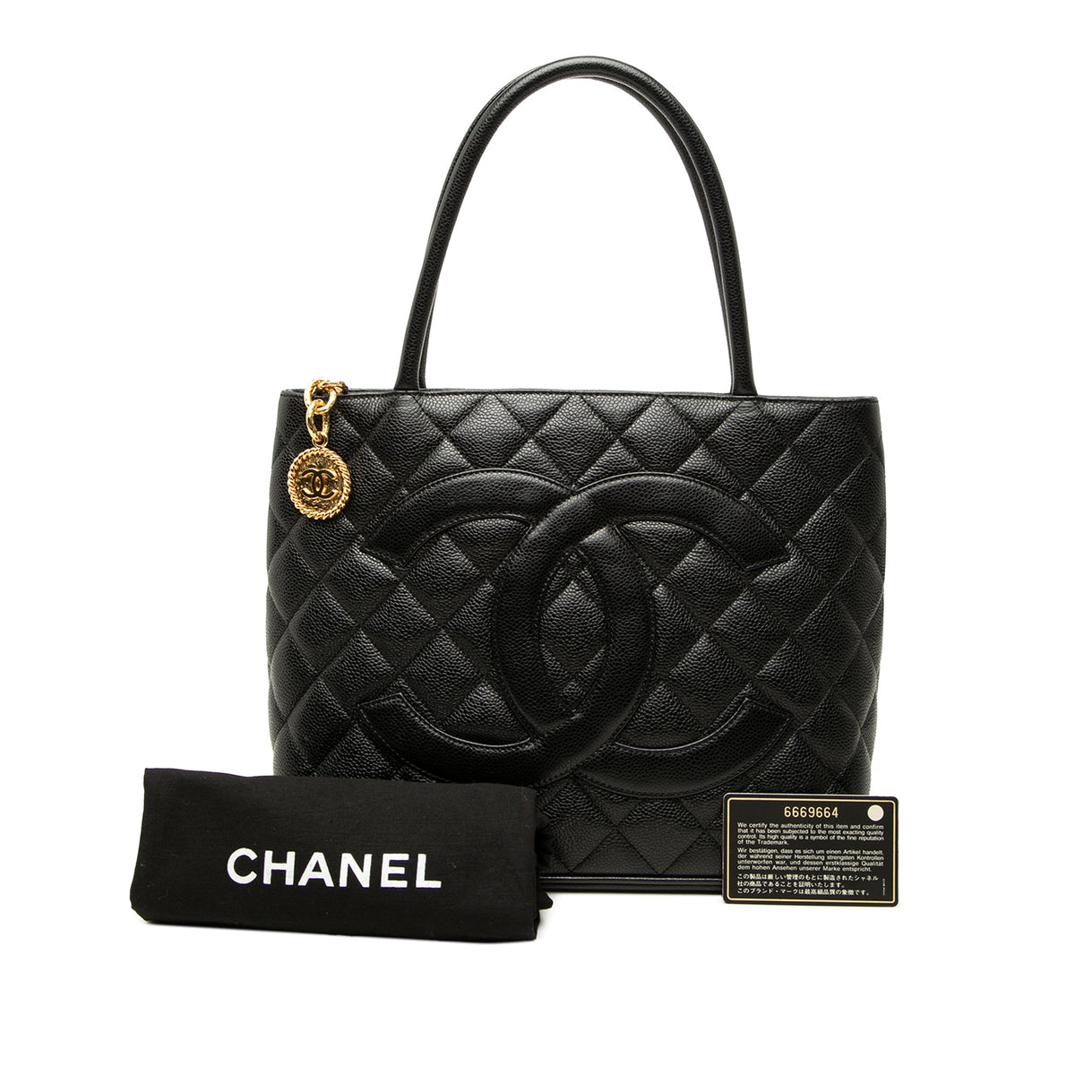 Chanel Caviar Medallion Tote