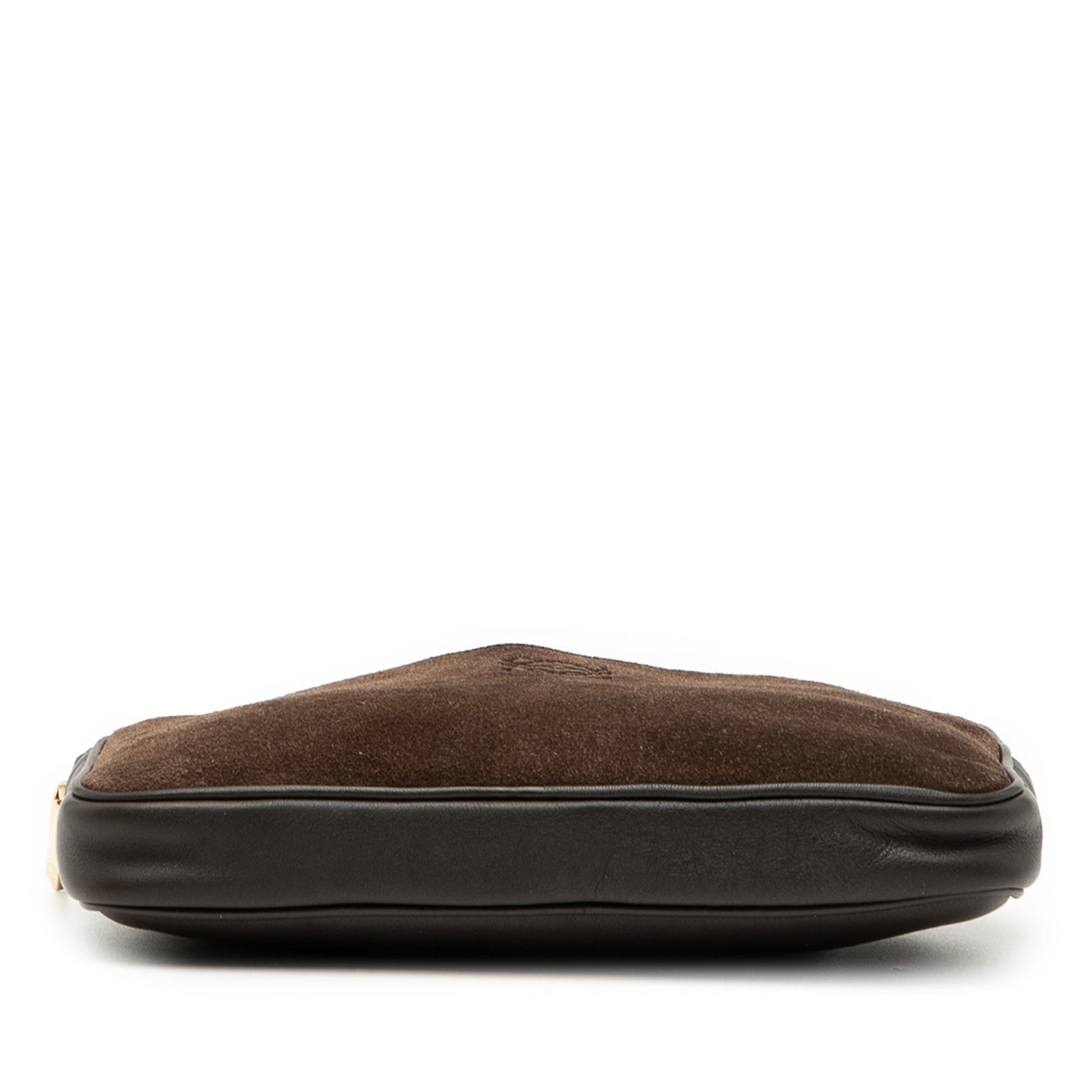 LOEWE Suede and Calfskin Anagram Crossbody