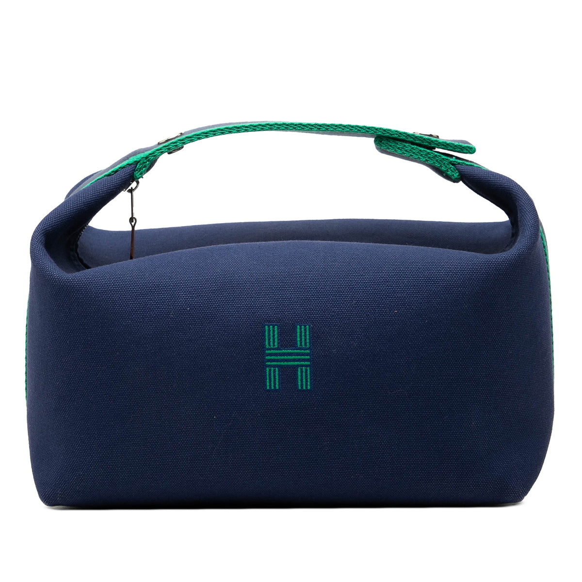Hermès Small Toile Bride A Brac Case — Blue