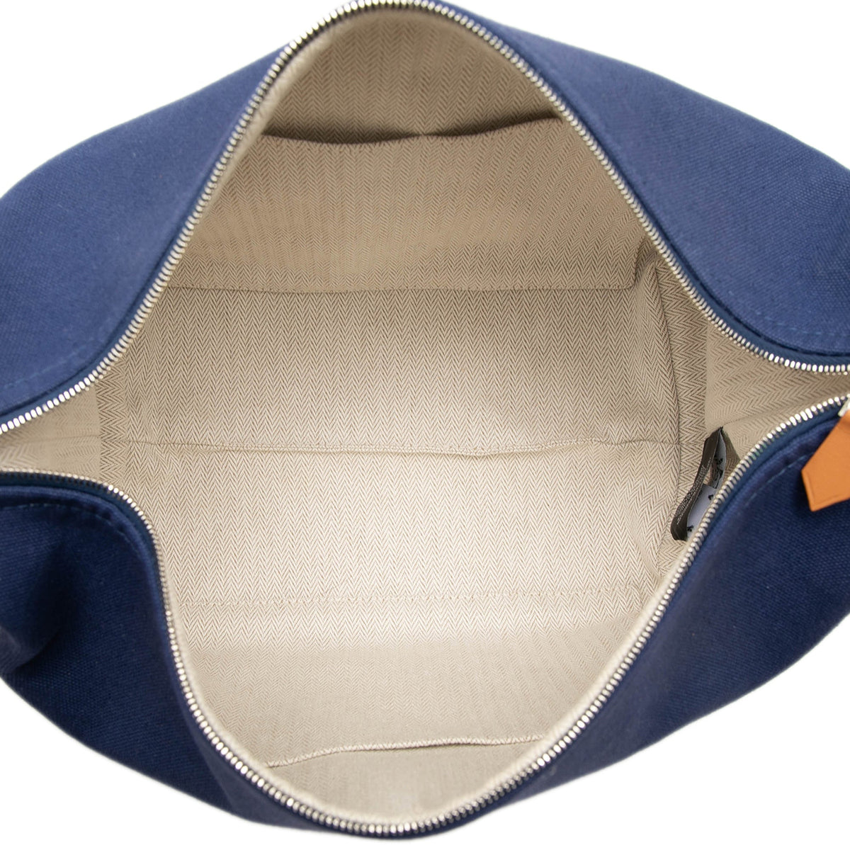 Hermès Small Toile Bride A Brac Case — Blue